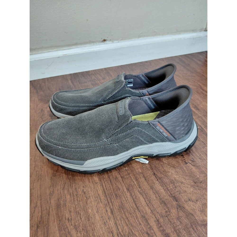 Skechers Respected Holmgren Charcoal Men's 10  Sneaker Shoes Extra Wide